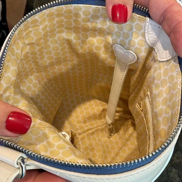 Brighton White Montego Messenger Bag - Picture 7 of 7